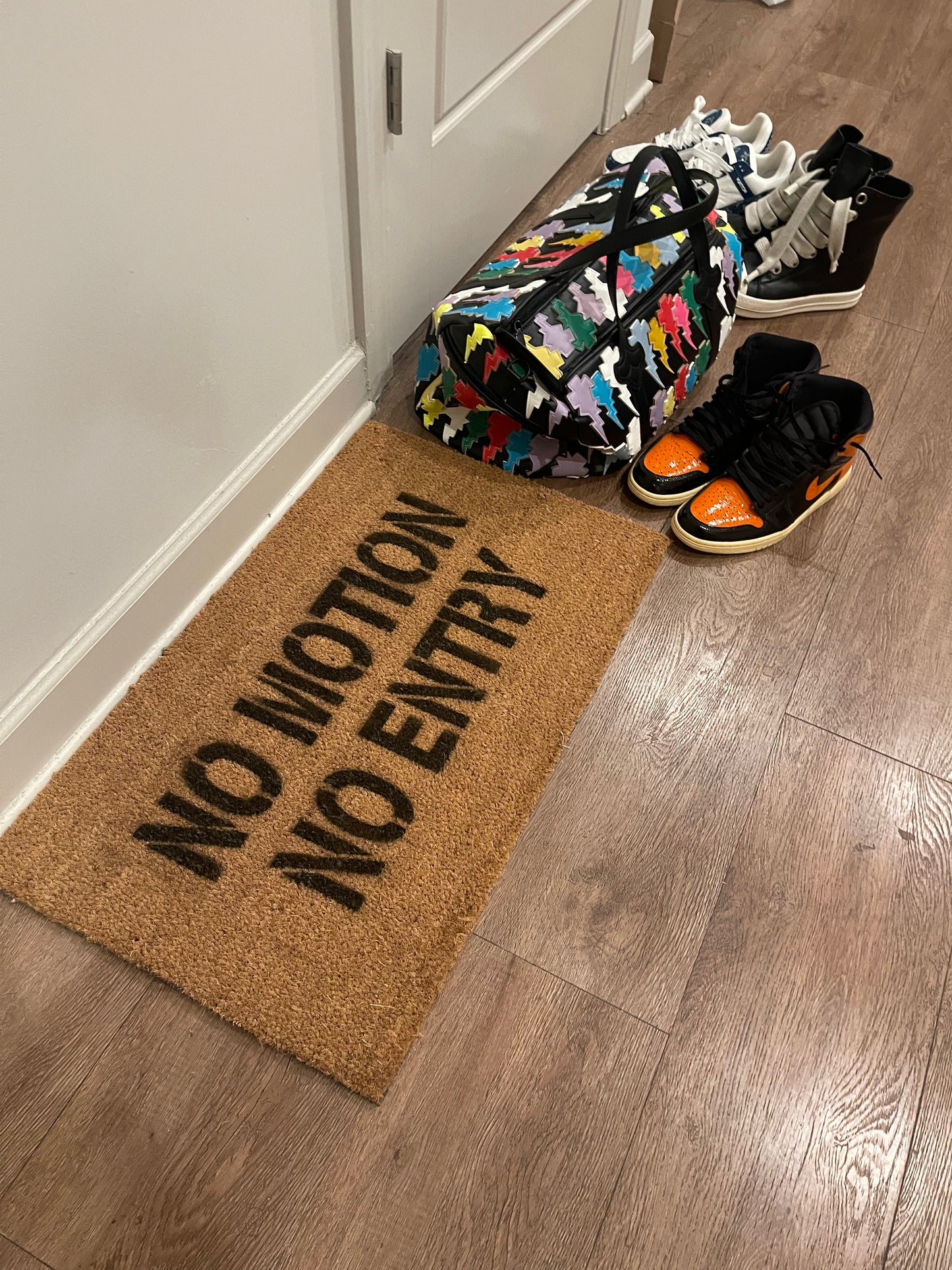 No Motion No Entry Doormat